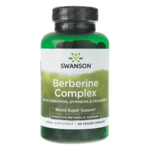 Swanson Berberyna Complex (Cynamon, Gymnema, Fenugreeek) - 90 kapsułek