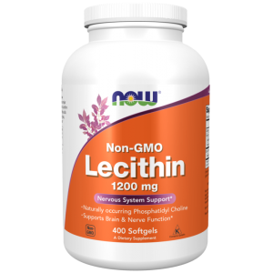 Now Foods Lecytyna (Non-GMO Lecithin) 1200 mg - 400 kapsułek żelowych