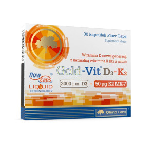 Olimp Gold-Vit D3 2000 j.m. + K2 50 mcg - 30 kapsułek
