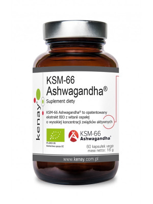 Kenay KSM-66 Ashwagandha® BIO - 60 kapsułek