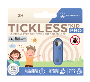 Tickless Kid PRO z opcją ładowania Ultradźwiękowa ochrona przed kleszczami - Greek Blue