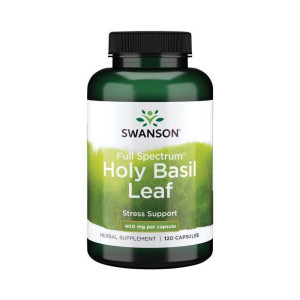 Swanson Holy Basil Leaf (Liść bazylii) 800 mg - 120 kapsułek
