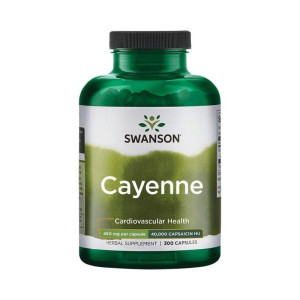 Swanson Cayenne (Pieprz Kajeński) 450 mg - 300 kapsułek