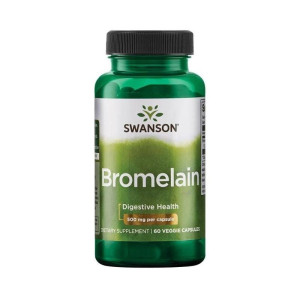Swanson Bromelina Maksymalna Moc 1200 GDU - 60 kapsułek