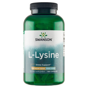 Swanson L-Lysine (L-Lizyna) 500 mg - 300 kapsułek