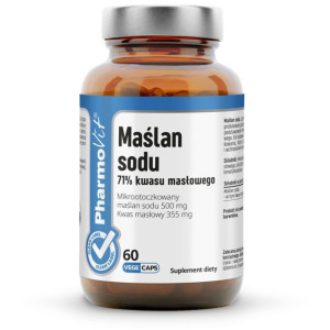 PharmoVit Maślan sodu (71% kwasu masłowego) - 60 kapsułek