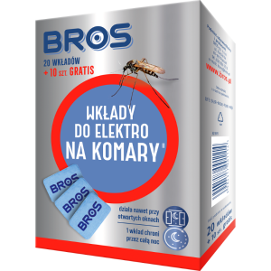 Bros Wkłady do elektro na komary - 20 sztuk + 10 gratis