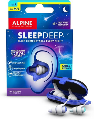 Alpine SleepDeep Multipack Zatyczki do uszu do snu (2 rozmiary)