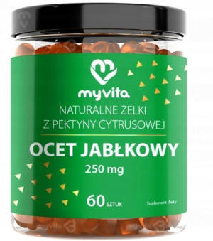 MyVita Ocet Jabłkowy 250 mg, żelki z pektyny cytrusowej - 60 żelek