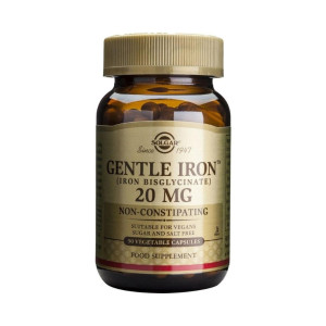 Solgar Gentle Iron, chelat aminokwasowy 20 mg - 90 kapsułek