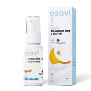 Osavi Melatonina z Passiflorą Spray Doustny 1mg (Czarna Porzeczka) - 25 ml