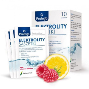 Protego Elektrolity Saszetki cytrynowo-malinowe - 10 saszetek