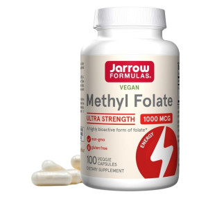 Jarrow Formulas Methyl Folate (Folian) 1000 mcg - 100 kapsułek