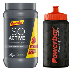 PowerBar Napój izotoniczny w proszku Isoactive, czerwone owoce - 600 g