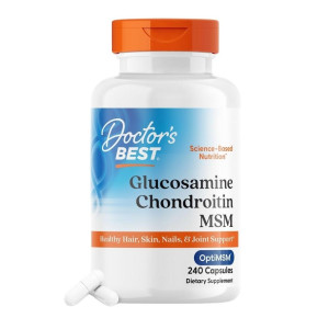 Doctor's Best Glukozamina Chondroityna MSM - 240 kapsułek