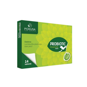 Pokusa GreenLine Probiotic Forte Probiotyk dla psa i kota - 14 tabletek