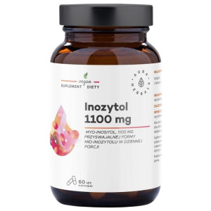 Aura Herbals Inozytol 1100 mg Myo-Inositol - 60 kapsułek