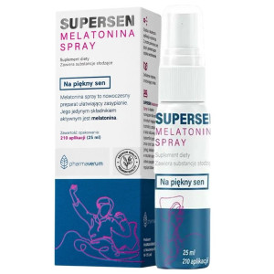 Pharmaverum SuperSen Melatonina w sprayu miętowa - 25 ml