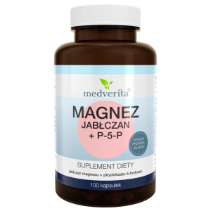 Medverita Magnez jabłczan + P-5-P - 100 kapsułek