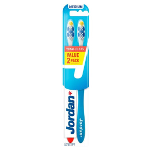 Jordan Total Clean Szczoteczka do zębów Medium - 2 sztuki