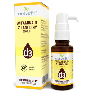 Medverita Witamina D3 2000 IU z lanoliny - 30 ml