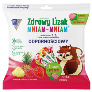 Starpharma Zdrowy Lizak Mniam Mniam - 3 sztuki + słodki pierścionek