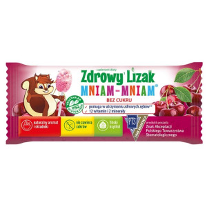 Starpharma Zdrowy Lizak Mniam Mniam 12 witamin musująca wiśnia - 6 g