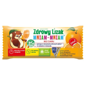 Starpharma Zdrowy Lizak Mniam Mniam 12 witamin pomarańczowy - 6 g