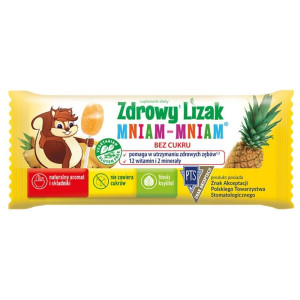 Starpharma Zdrowy Lizak Mniam Mniam 12 witamin ananasowy - 6 g
