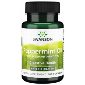 Swanson Peppermint Oil Combination - 100 kapsułek