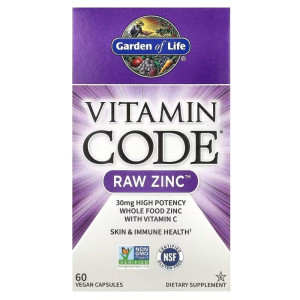 Garden of Life Vitamin Code RAW Zinc - 60 kapsułek