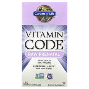 Garden of Life Vitamin Code RAW Prenatal - 180 kapsułek
