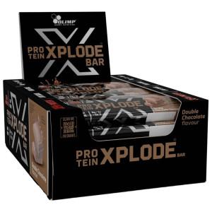 Olimp Protein Xplode Bar Baton proteinowy, podwójna czekolada - 25 sztuk