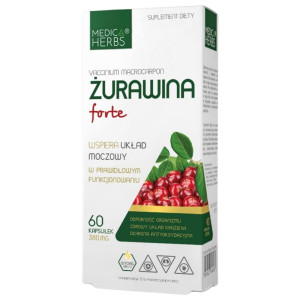 Medica Herbs Żurawina Forte 380 mg - 60 kapsułek