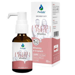 Avitale Witamina K2 z D3 Forte w kroplach - 30 ml