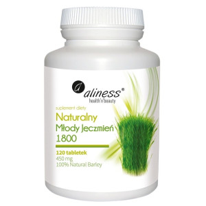 Aliness Naturalny młody jęczmień 1800 - 120 tabletek