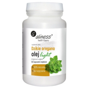 Aliness Dzikie Oregano olej light do rozgryzania - 90 kapsułek