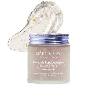 Mary&May Odmładzająca maska na noc z peptydami i nagietkiem - 110 g