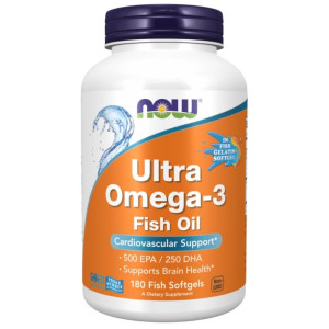 Now Foods Ultra Omega-3 Fish - 180 kapsułek