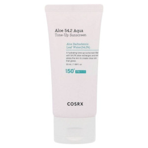 COSRX Nawilżający krem przeciwsłoneczny z aloesem SPF50+ Aloe 54.2 Aqua Tone-Up - 50 ml