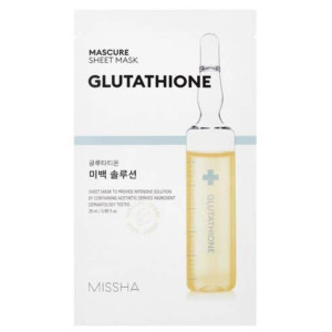 Missha Mascure Rozjaśniająca maska w płachcie z glutationem - 28 ml