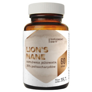 Hepatica Lion's mane (soplówka jeżowata) 500 mg - 60 kapsułek