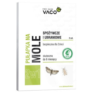 Vaco Pułapka na mole ubraniowe i spożywcze - 2 sztuki