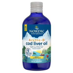 Nordic Naturals Olej z wątroby dorsza arktycznego z witaminą D cytrynowy - 237 ml