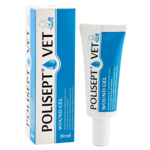 JM Sante Polisept Vet Wound Gel Żelowy opatrunek dla psów i kotów - 30 ml