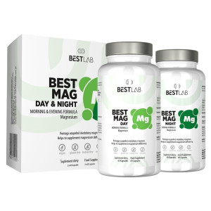 BestLab BestMag Day&Night - 2x60 kapsułek