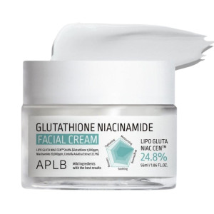 APLB Nawilżający krem do twarzy z glutationem i niacynamidem - 55 ml