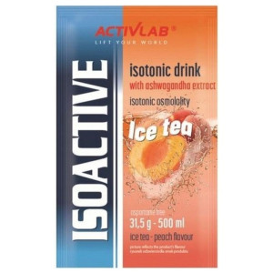 Activlab Isoactive Izotonik funkcjonalny z ashwagandhą, mrożona herbata brzoskwiniowa - 31,5 g