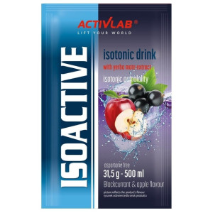 Activlab Isoactive Izotonik funkcjonalny z Yerba Mate, czarna porzeczka z jabłkiem - 31,5 g