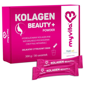MyVita Kolagen Beauty+, cytrusowy - 30 saszetek